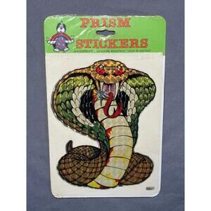 Vintage 1980s Prism Cobra Sticker - NEW